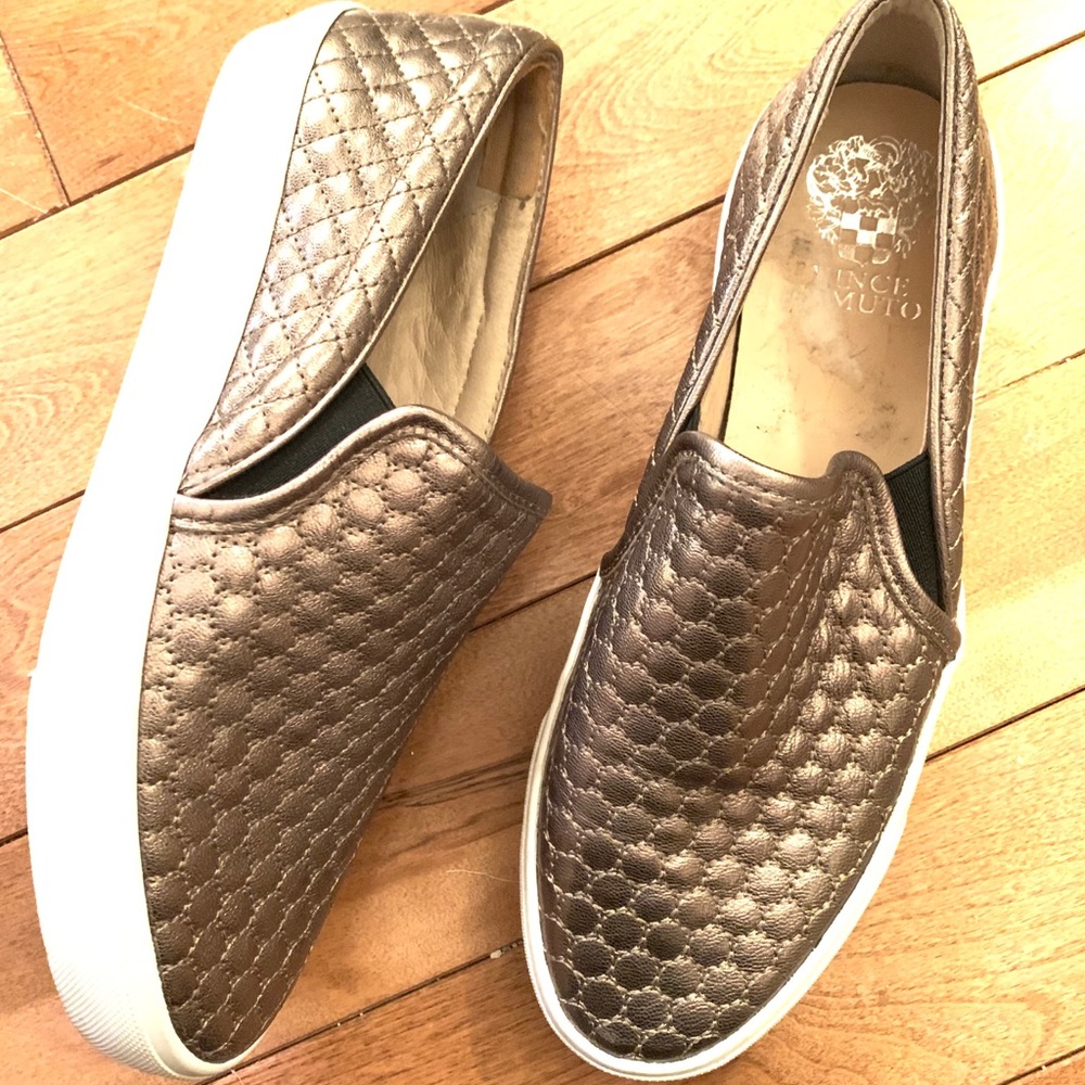 Vince Camuto metallic slip-on sneakers